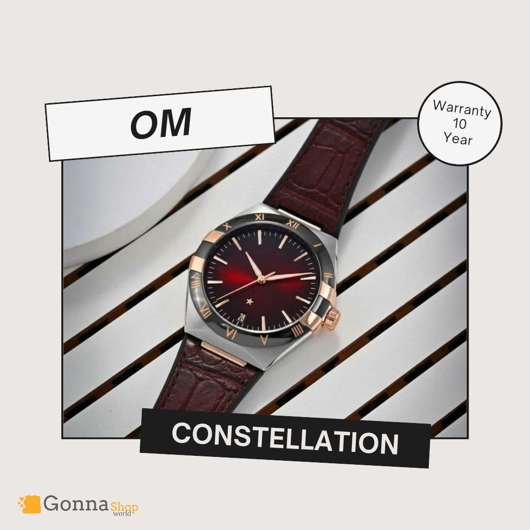Luxury Watch OM Constellation Leather