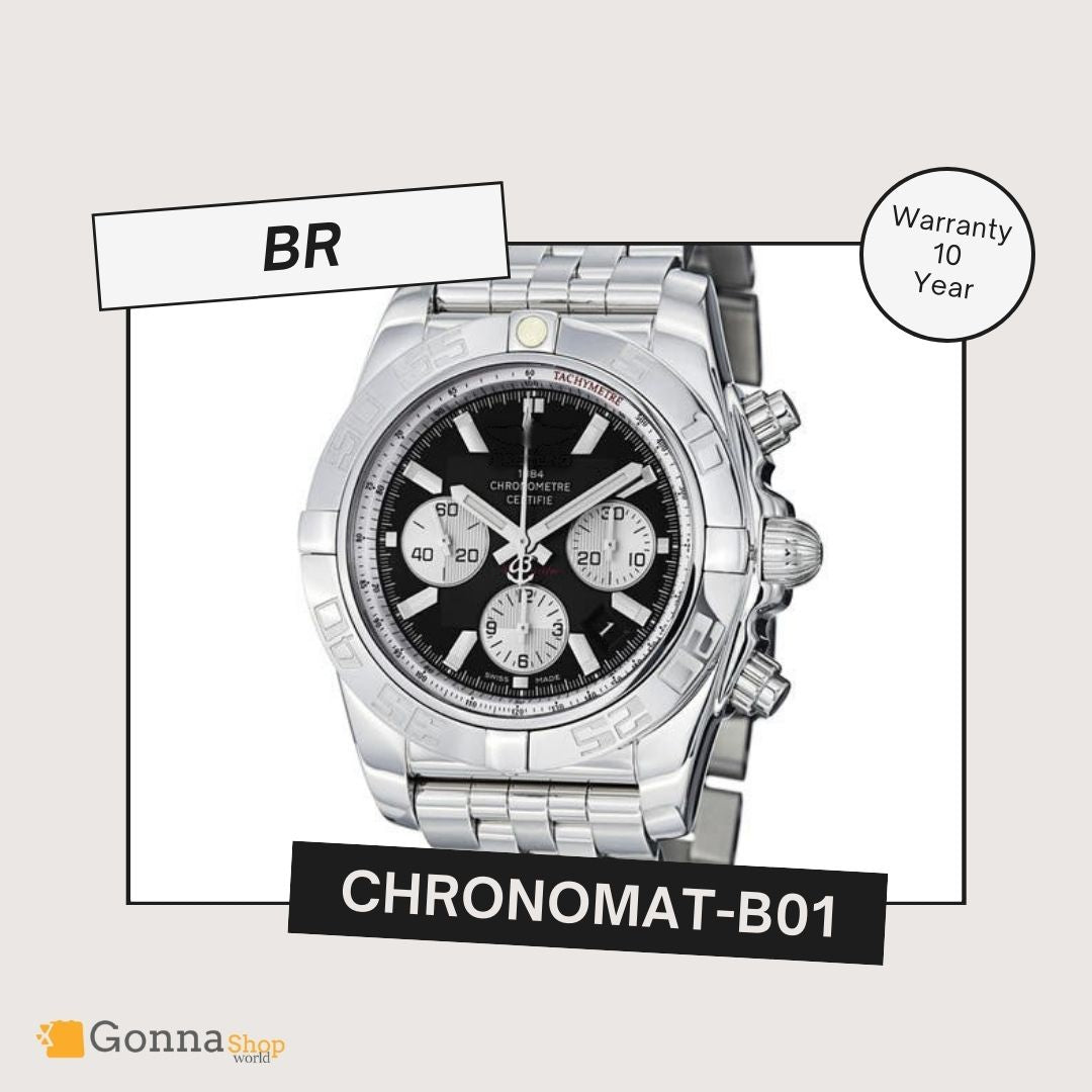 Luxury Watch BR Chronomat Black Dial