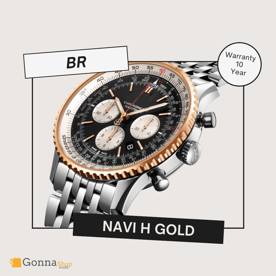 Luxury Watch BR Navi HF Gold