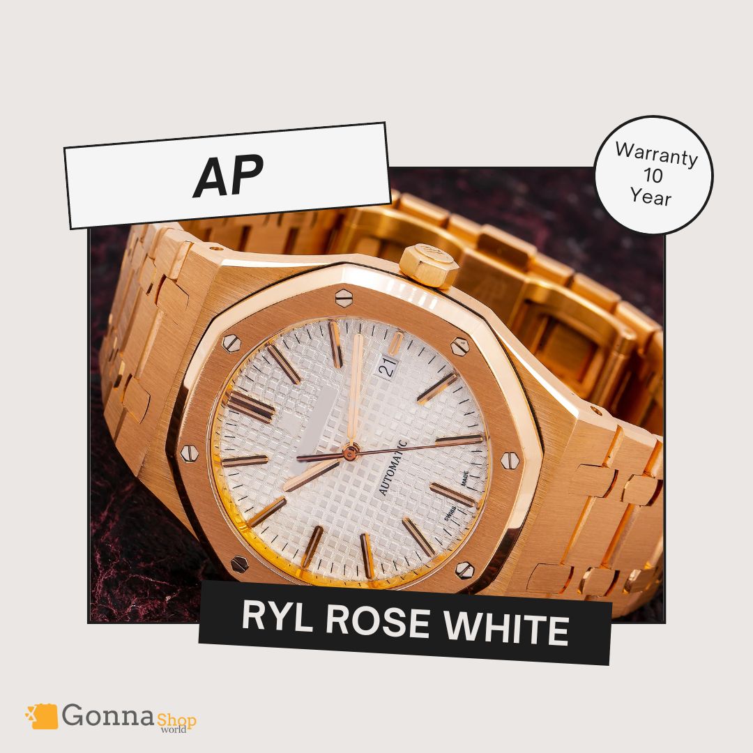 Luxury Watch Luxury Watch Ap RYL Rose Plated 18k White