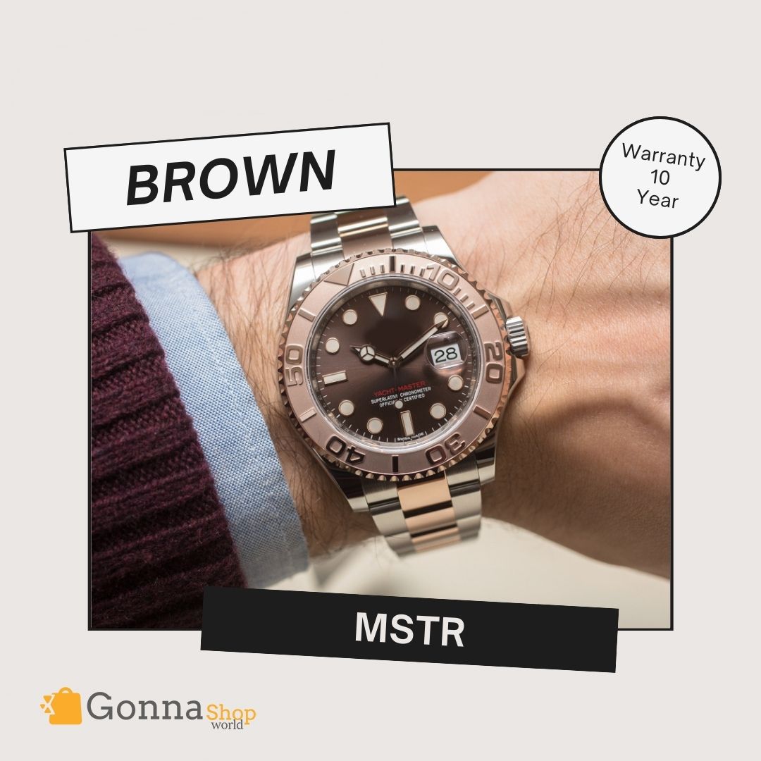 Luxury Watch Mstr Half Rose Gold Plated 18k