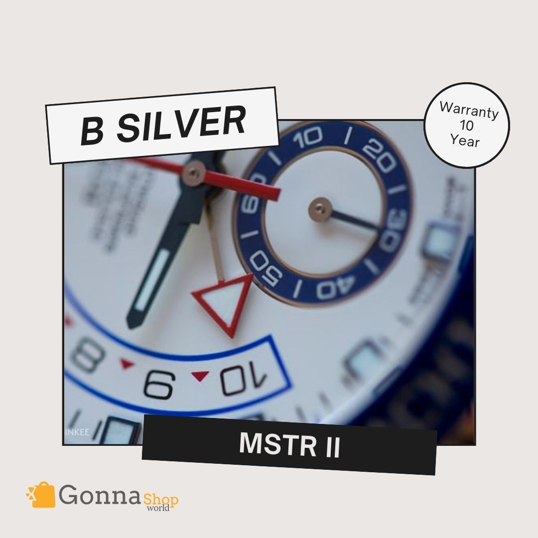 Luxury Watch Mstr II Silver Blue