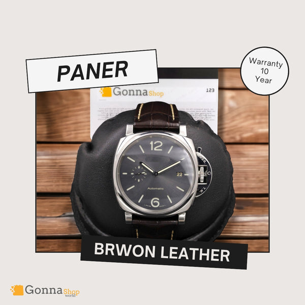 Luxury Watch Paner Lum Brown leather