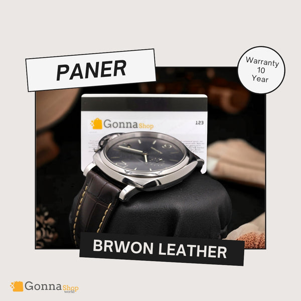 Luxury Watch Paner Lum Brown leather