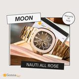 Luxury Watch P.p Moon All Rose