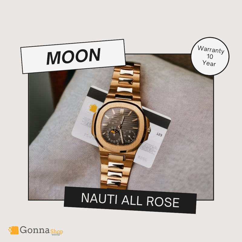 Luxury Watch P.p Moon All Rose