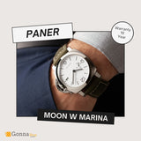 Luxury Watch Paner Moon White