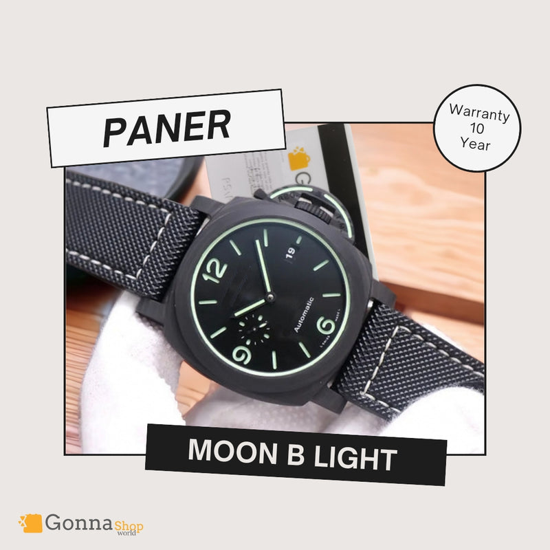 Luxury Watch Paner Moon Black Light