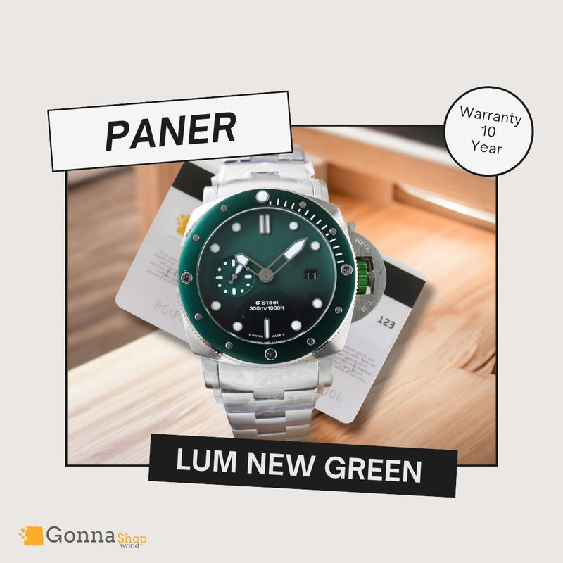 Luxury Watch Paner Lum New Green