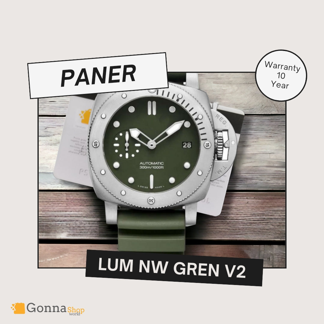 Luxury Watch Paner Lum New Green