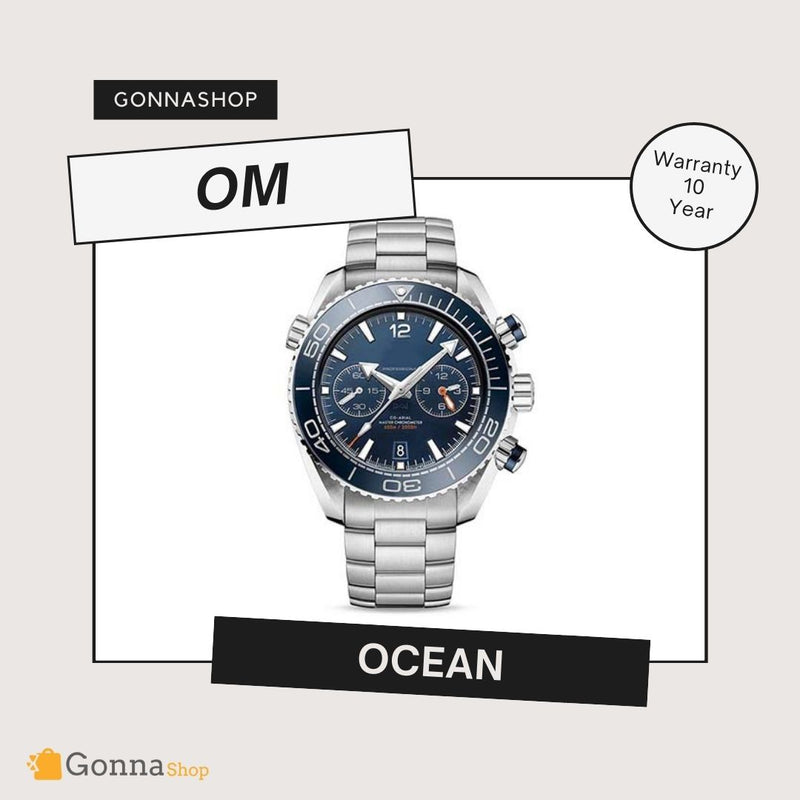 Luxury Watch OM Ocean Blue Silver