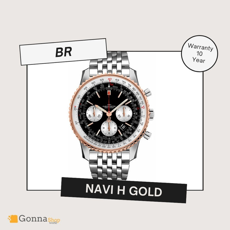 Luxury Watch BR Navi HF Gold