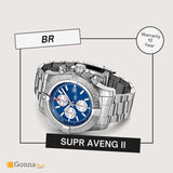 الساعات الفاخرة BR Aveng II حزام أسود