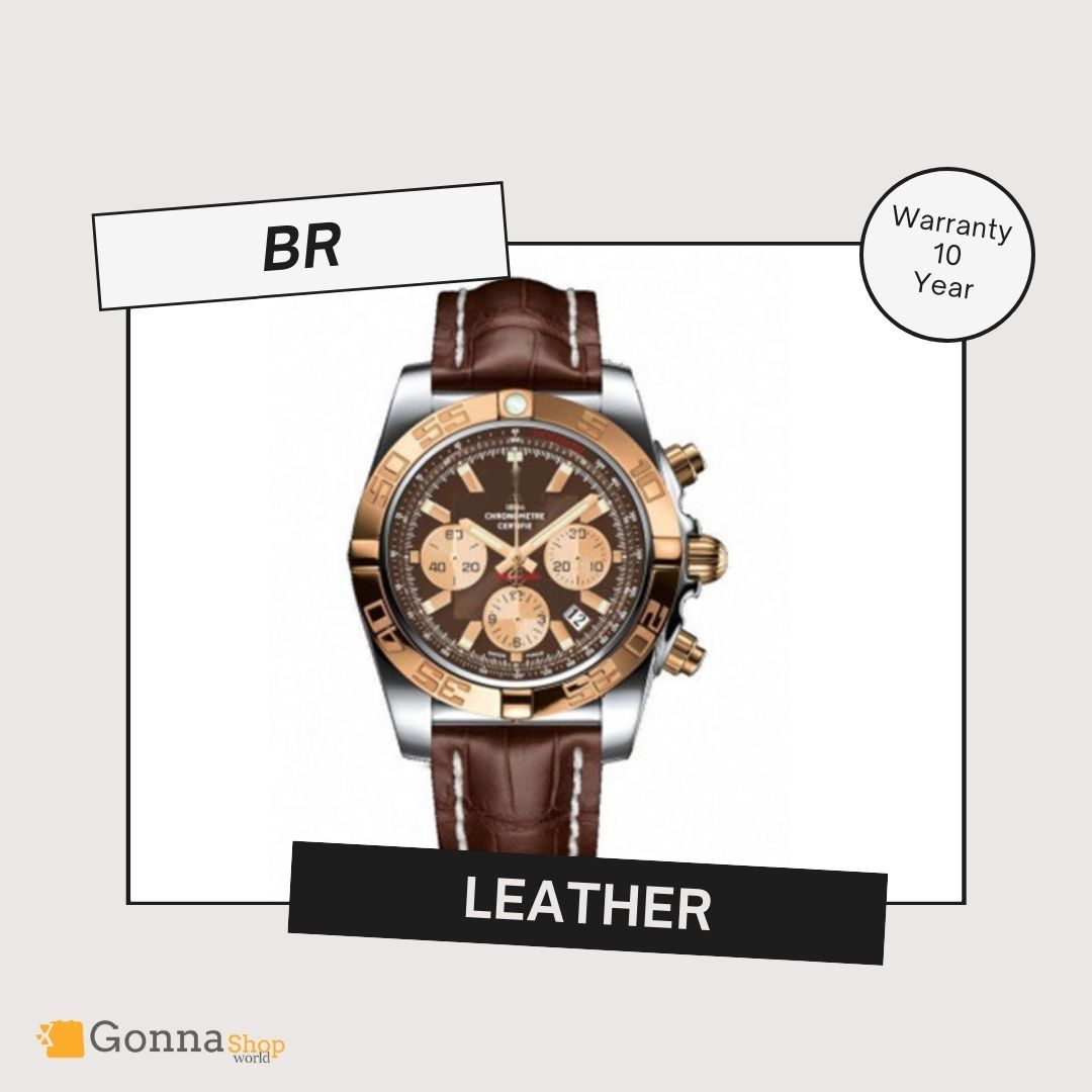 Luxury Watch BR chronograph Rose Leather
