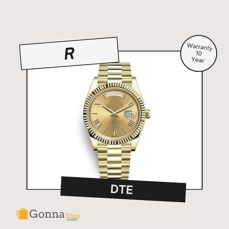 Luxury Watch DTE Gold 18k Plated