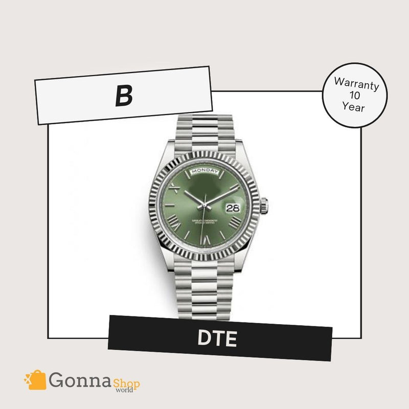 Luxury Watch DTE Silver Green