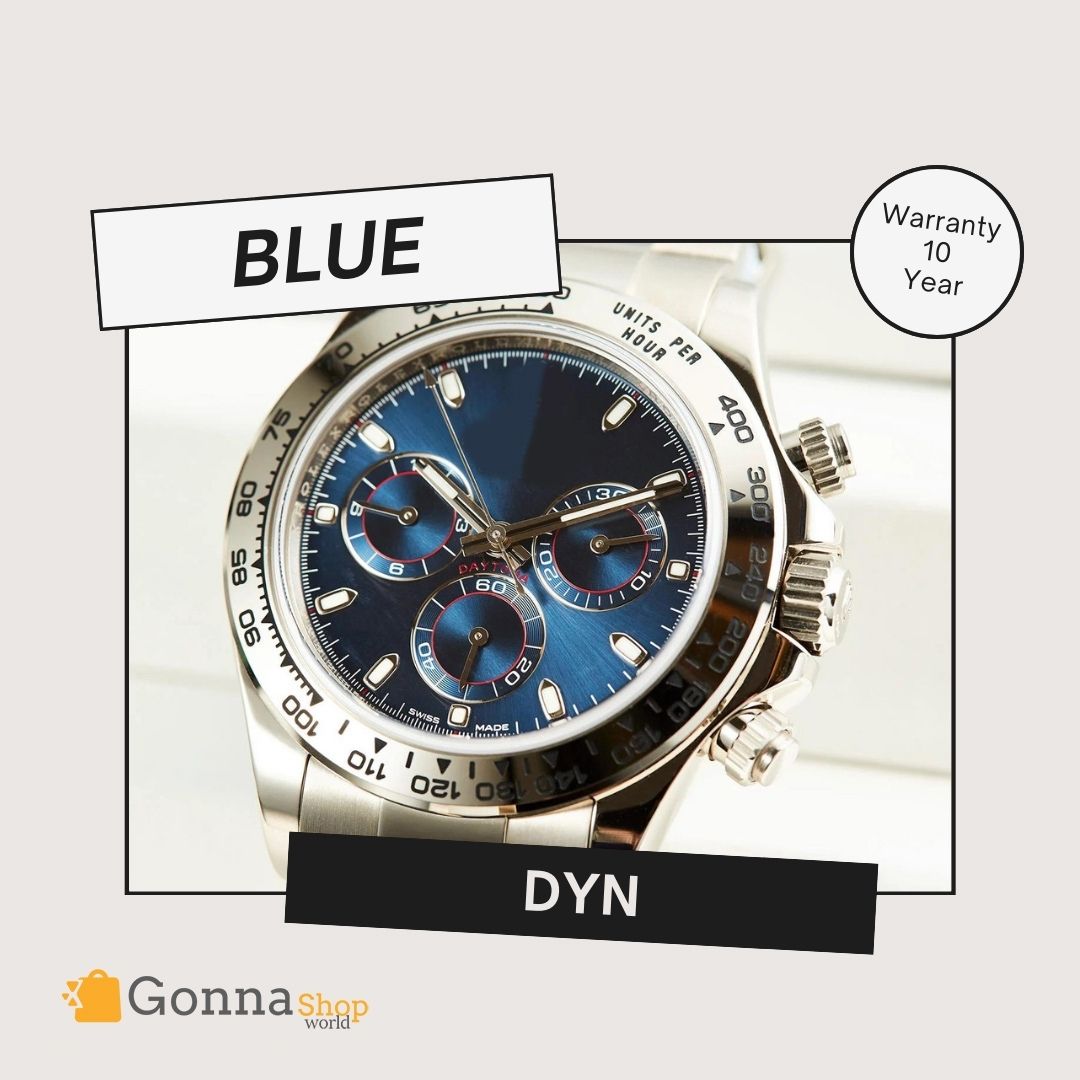 Luxury Watch DYN Blue Silver