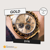 Luxury Watch DYN Rubber Gold