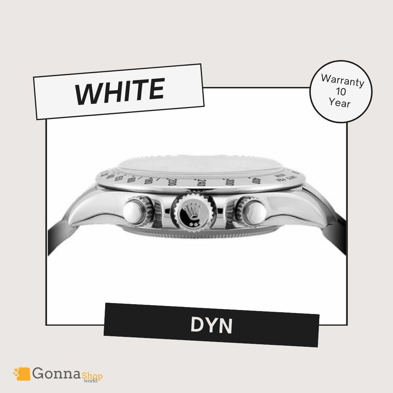 Luxury Watch DYN White Dial Silver
