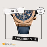 Luxury Watch HUB Bang Blue Rose