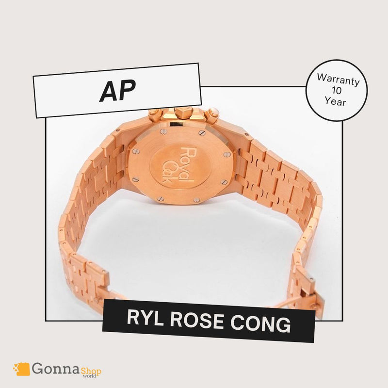 Luxury Watch Luxury Watch Ap RYL Cong Rose Plated 18k White