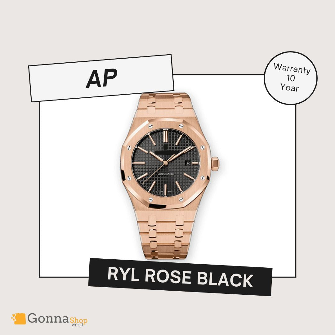 Luxury Watch Luxury Watch Ap RYL Rose Plated 18k Black
