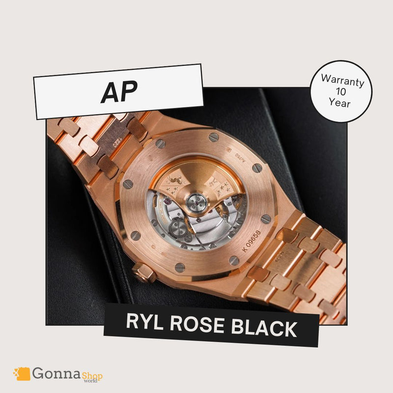 Luxury Watch Luxury Watch Ap RYL Rose Plated 18k Black