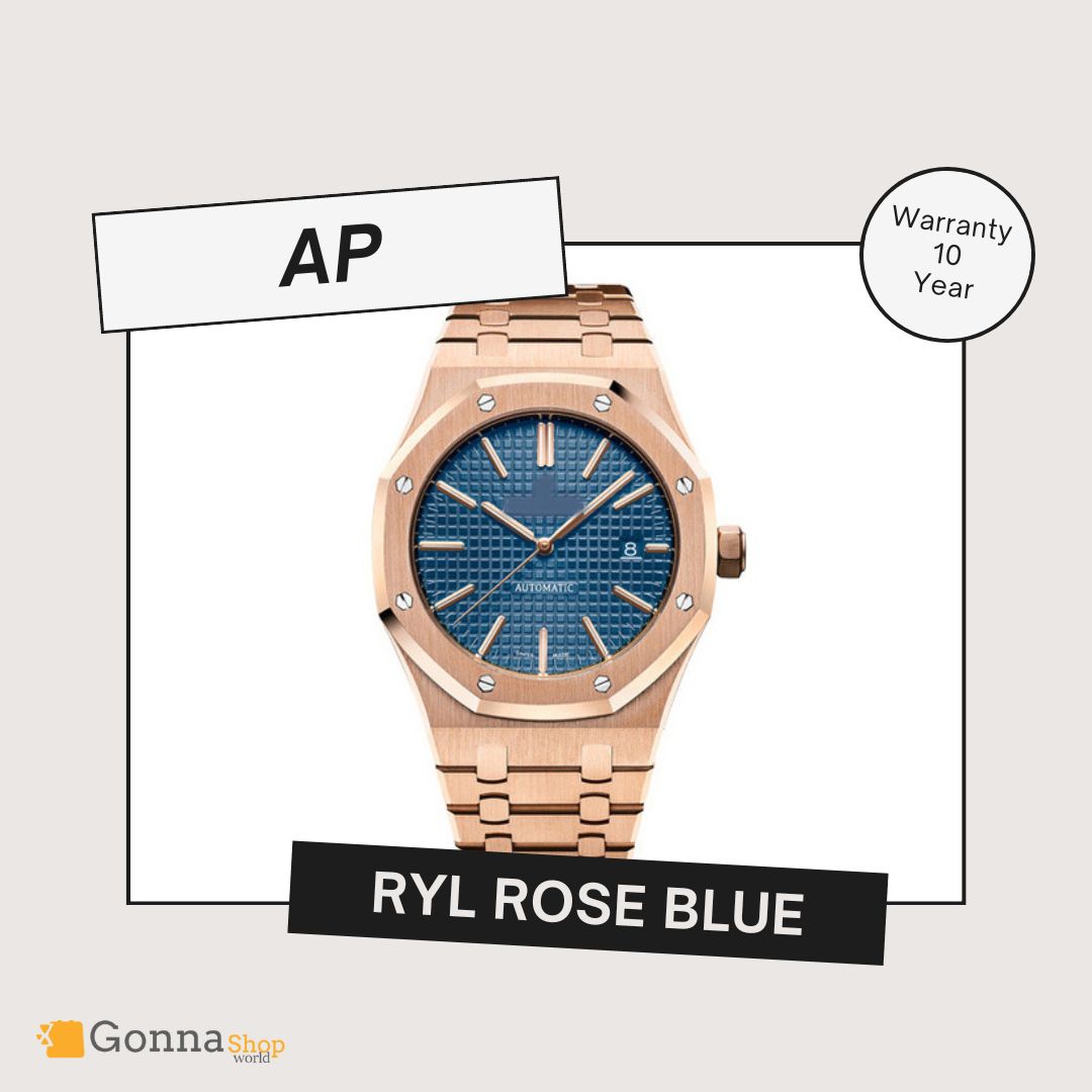 Luxury Watch Luxury Watch Ap RYL Rose Plated 18k Blue
