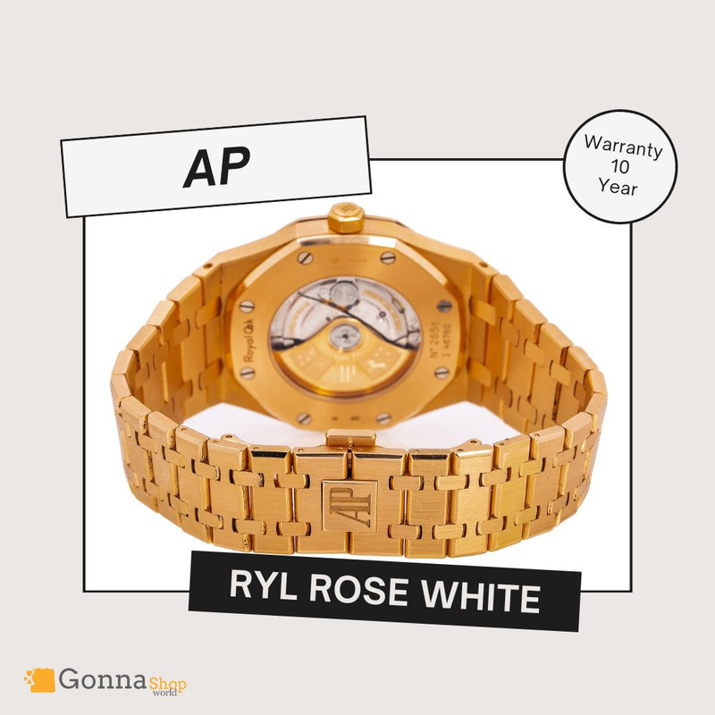 Luxury Watch Luxury Watch Ap RYL Rose Plated 18k White