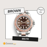 Luxury Watch Mstr Half Rose Gold Plated 18k
