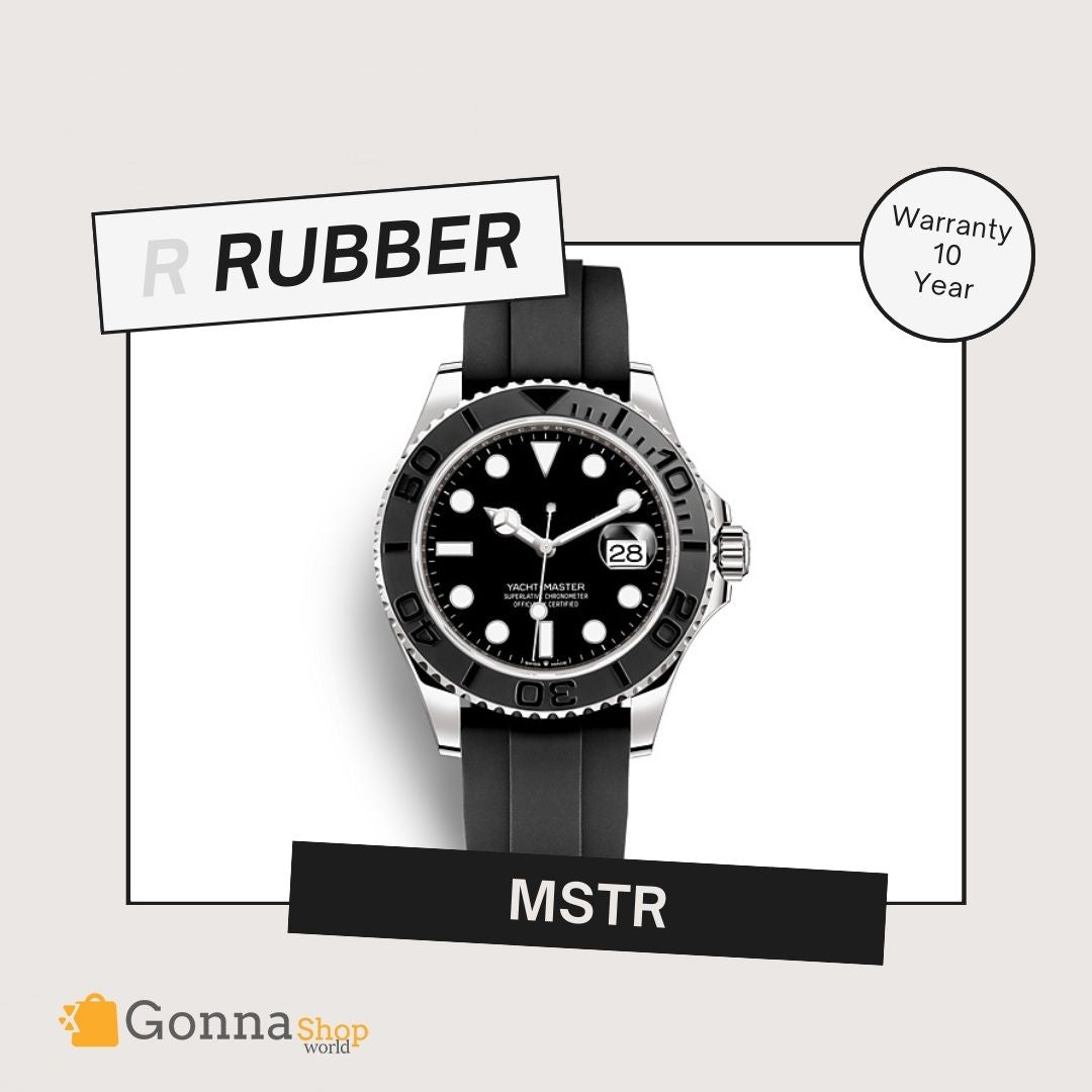Luxury Watch Mstr silver Rubber