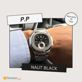 ساعة فاخرة P.p Naut الأسود DialV2