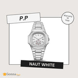 Luxury Watch P.p Naut White Dial