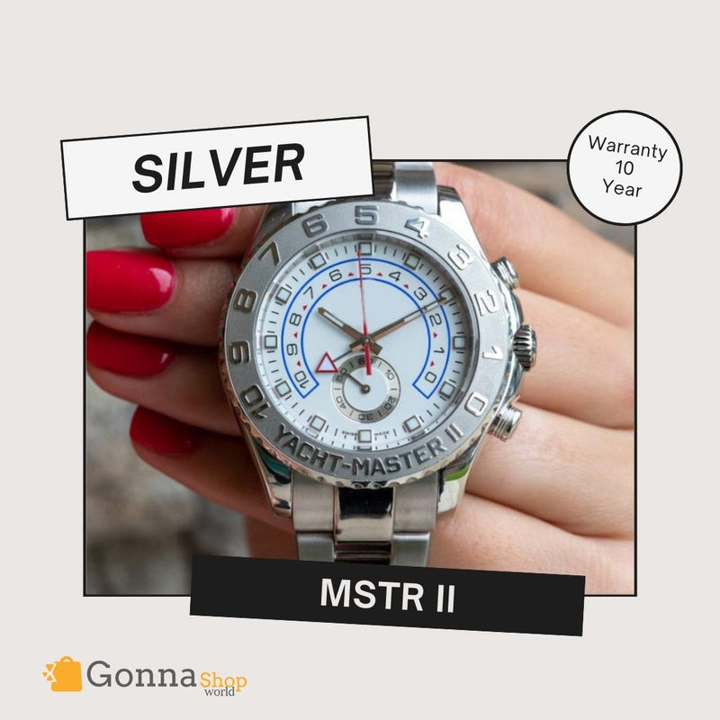 ساعة فاخرة Mstr II جميع الفضة