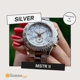 ساعة فاخرة Mstr II جميع الفضة